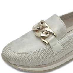 Women Jana Somon Loafer With Link Detail - Beige Leopard Combi