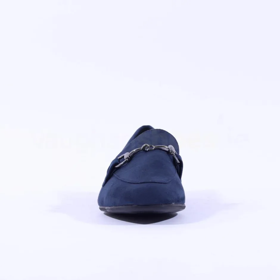 Women Marco Tozzi Sopi Slip On Buckle Loafer - Navy