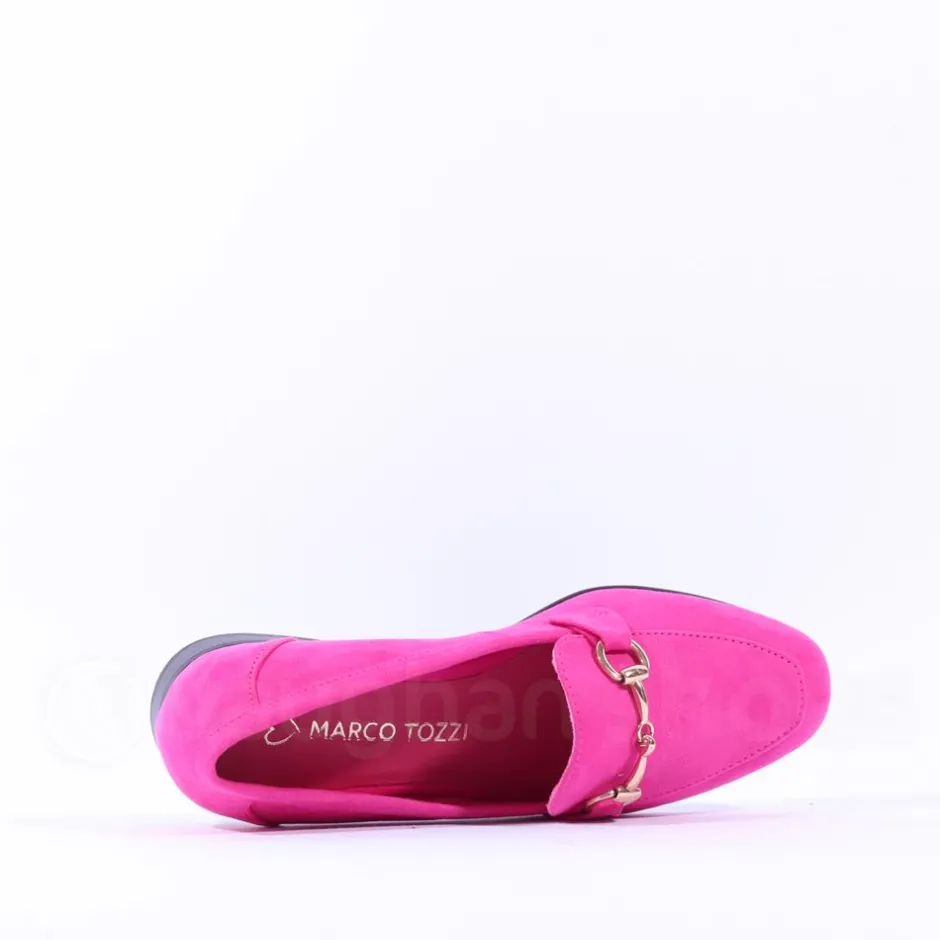 Women Marco Tozzi Sopi Slip On Buckle Loafer - Pink