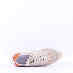 Women NeroGiardini Sporty Mesh Trainer - Gold Orange