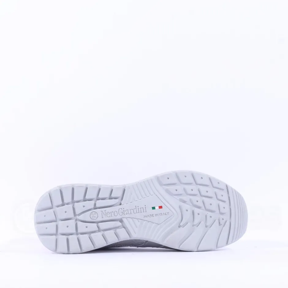 Women NeroGiardini Sporty Mesh Trainer - Silver Pink