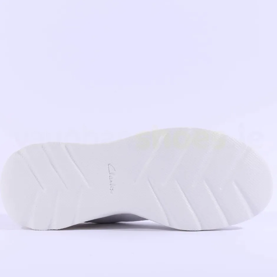 Clarks Men Sprintlite Lace - White Combi Leather