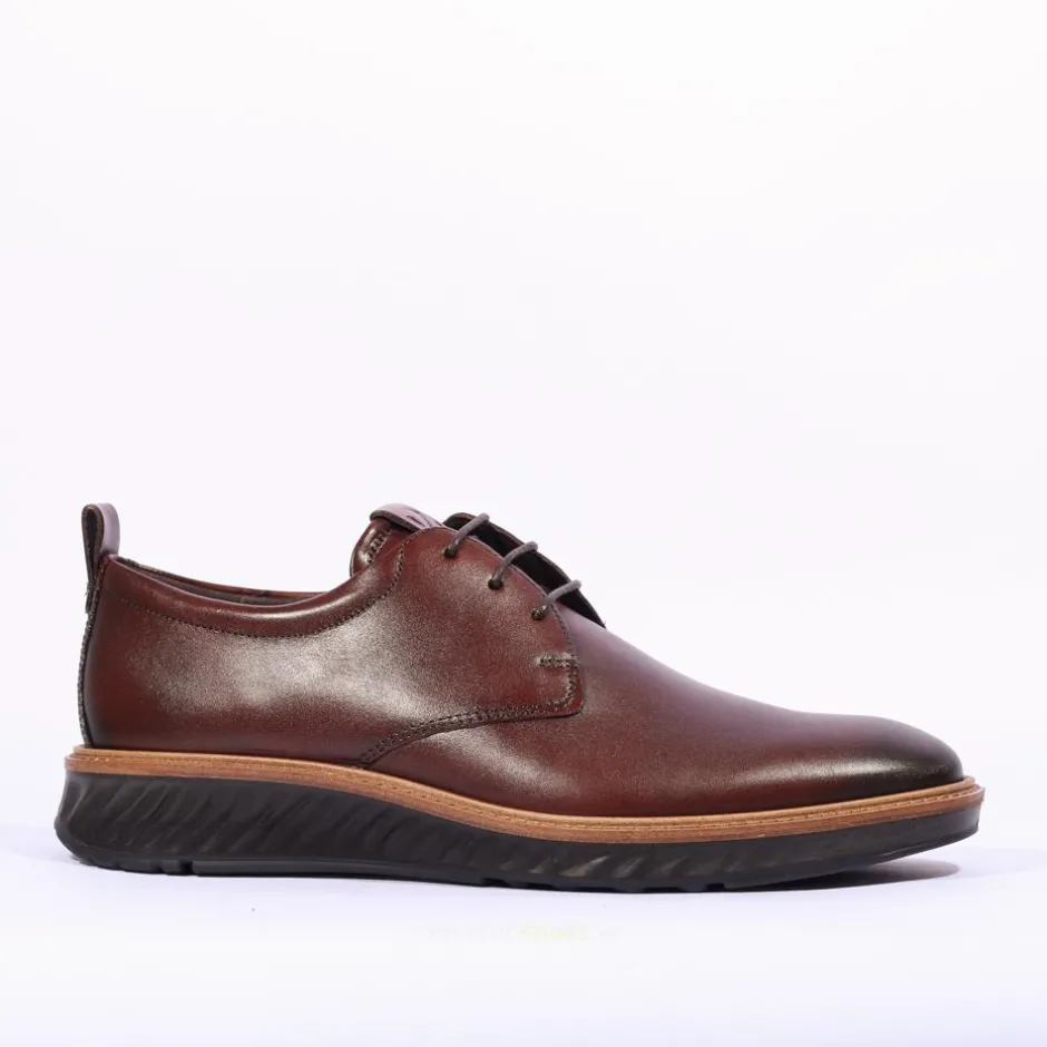Ecco Men St1 Hybrid Laced - Cognac Leather