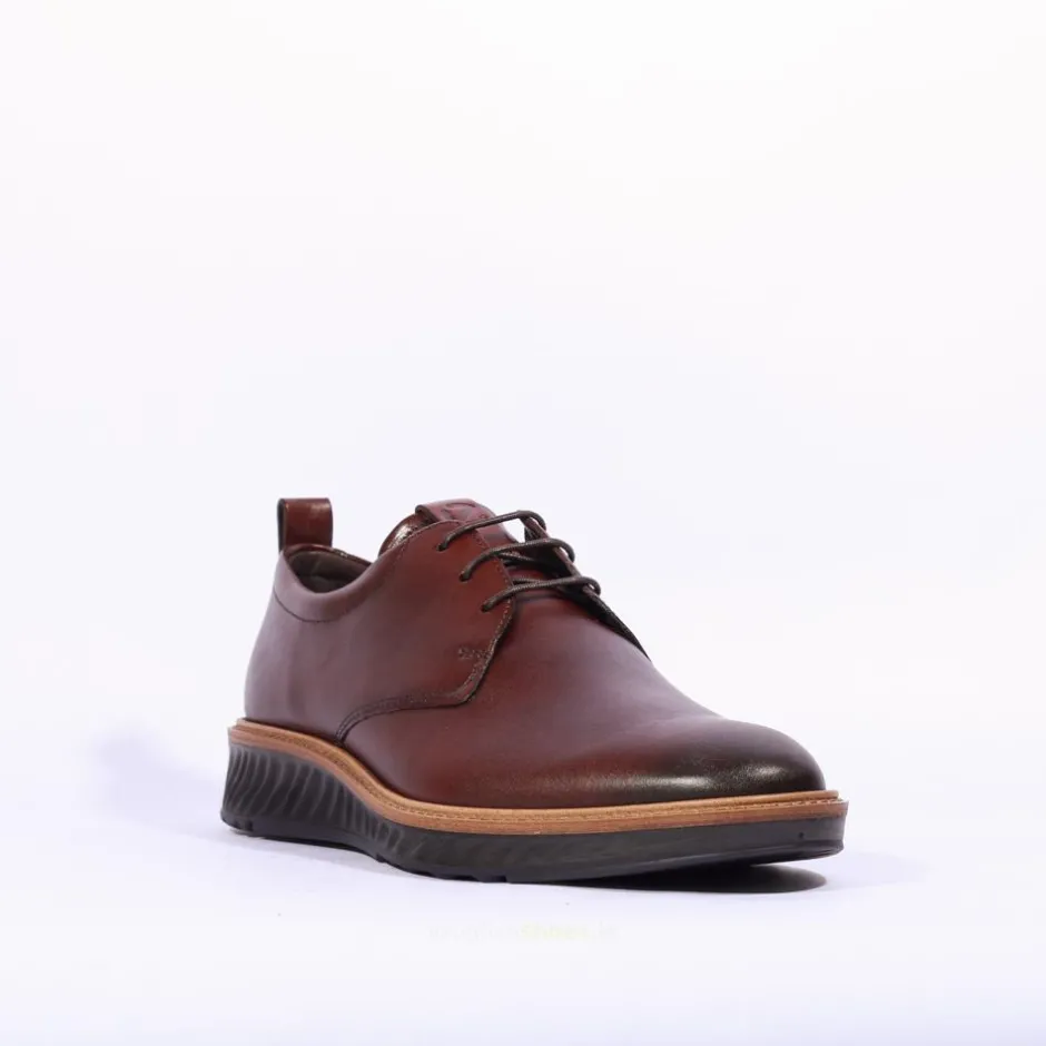 Ecco Men St1 Hybrid Laced - Cognac Leather