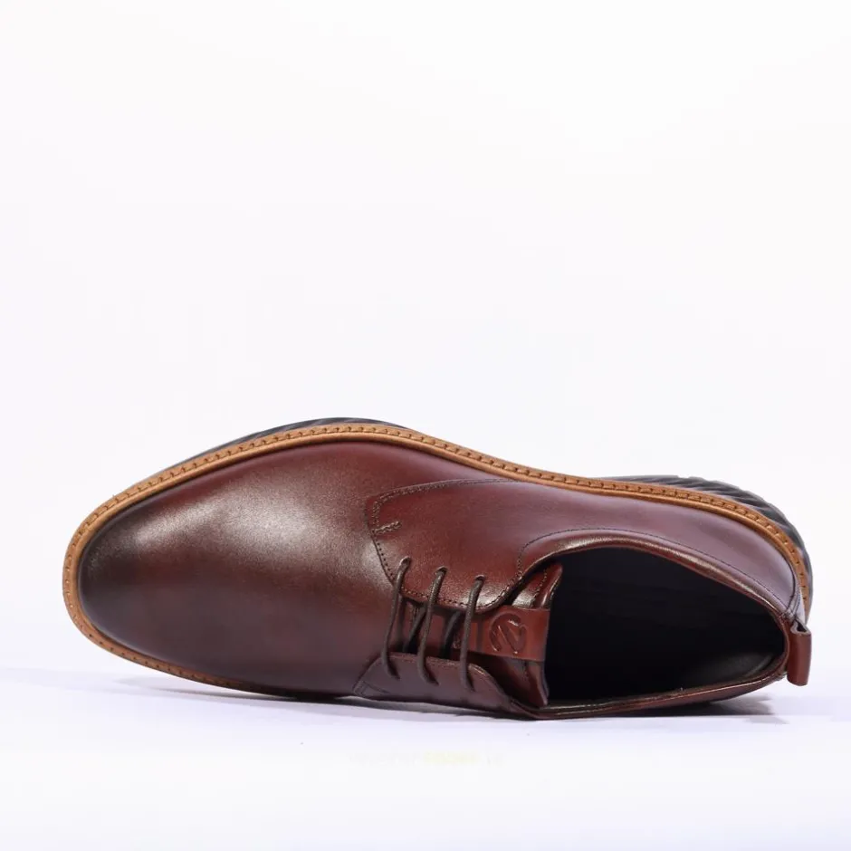 Ecco Men St1 Hybrid Laced - Cognac Leather