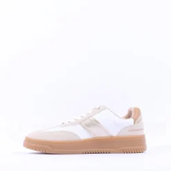 Women S.Oliver Stella Platform Gumsole Trainer - Cream Combi