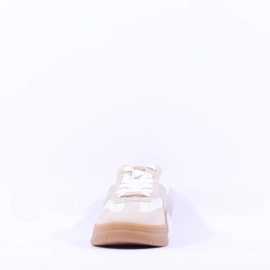 Women S.Oliver Stella Platform Gumsole Trainer - Cream Combi