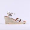 Women Oh My Sandals Strap Slingback Espadrille - Silver