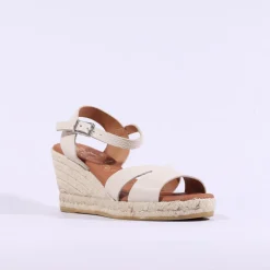 Women Oh My Sandals Strap Slingback Espadrille - Cream