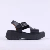 Women Oh My Sandals Strappy Platform Sandal - All Black