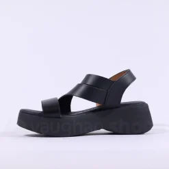 Women Oh My Sandals Strappy Platform Sandal - All Black