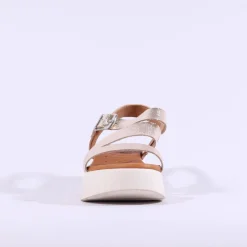 Women Oh My Sandals Strappy Platform Sandal - Gold Metallic