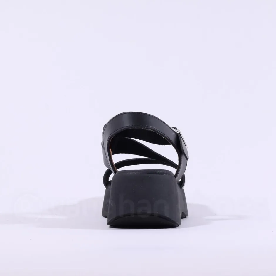 Women Oh My Sandals Strappy Platform Sandal - All Black