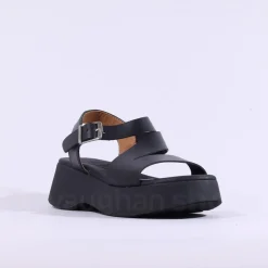 Women Oh My Sandals Strappy Platform Sandal - All Black