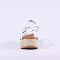 Women Oh My Sandals Straps Platform Espadrille - White