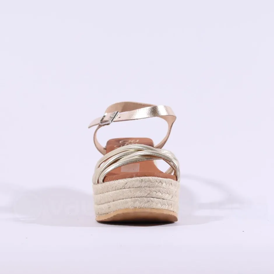 Women Oh My Sandals Straps Platform Espadrille - Gold