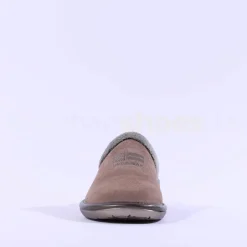Women Nordikas Women Suede Mule House Slipper - Taupe Suede
