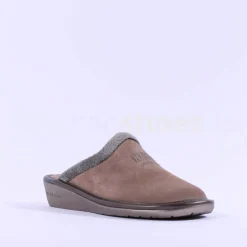 Women Nordikas Women Suede Mule House Slipper - Taupe Suede