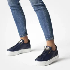 Women Paul Green Super Soft Platform Trainer - Navy Combi