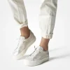 Women Paul Green Super Soft Platform Trainer - Metallic Leather
