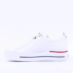 Women Paul Green Super Soft Platform Trainer - White Red Navy