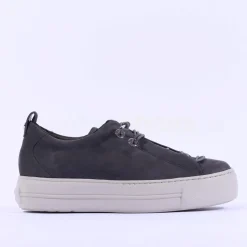 Women Paul Green Super Soft Platform Trainer - Grey Nubuck