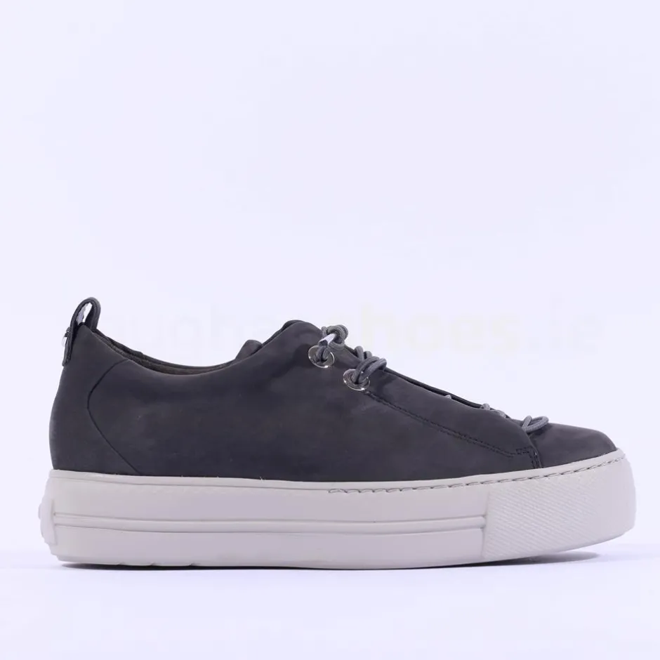 Women Paul Green Super Soft Platform Trainer - Grey Nubuck