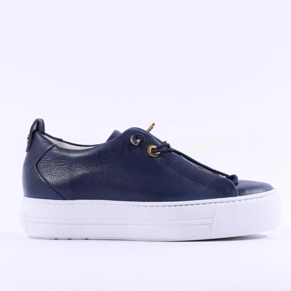Women Paul Green Super Soft Platform Trainer - Navy Combi