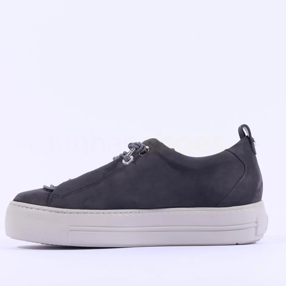 Women Paul Green Super Soft Platform Trainer - Grey Nubuck