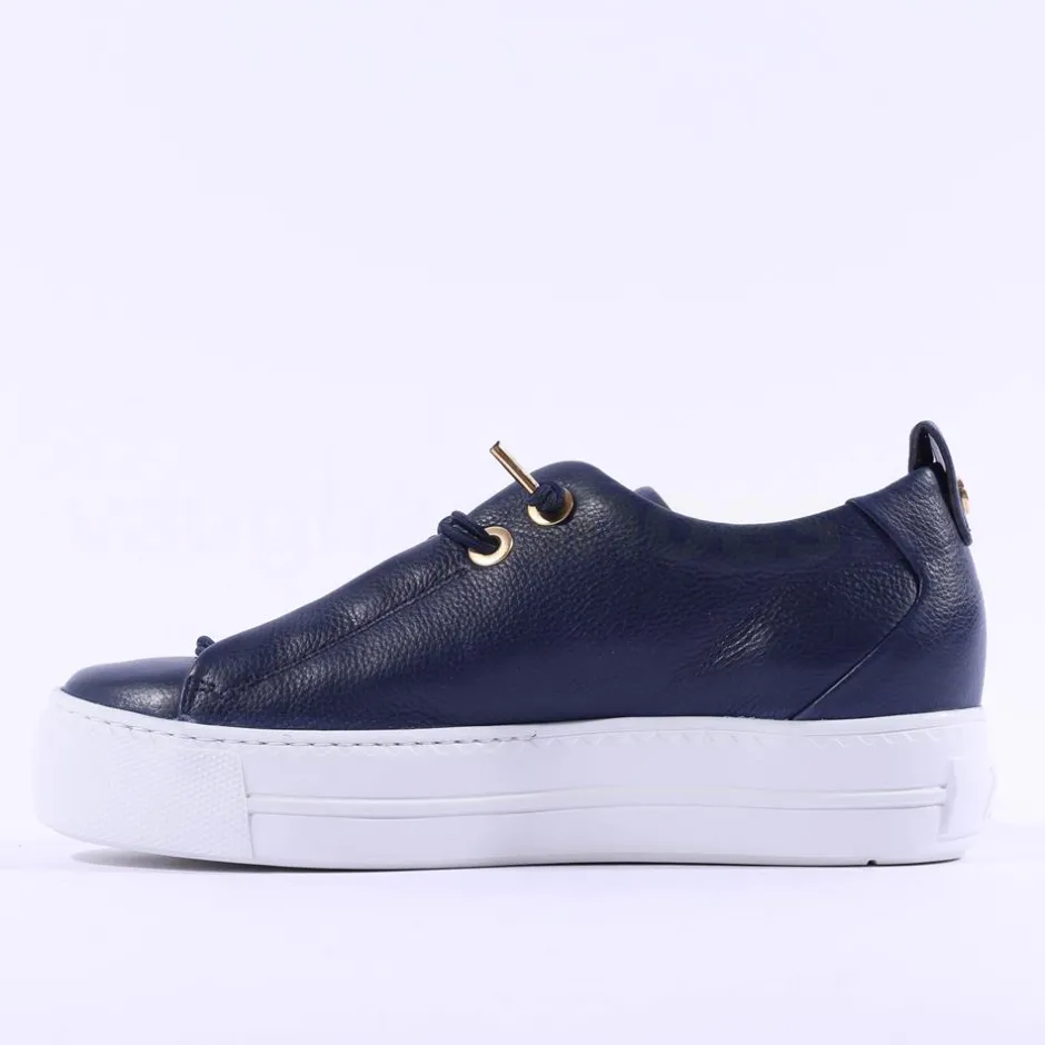 Women Paul Green Super Soft Platform Trainer - Navy Combi