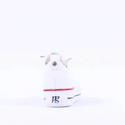 Women Paul Green Super Soft Platform Trainer - White Red Navy