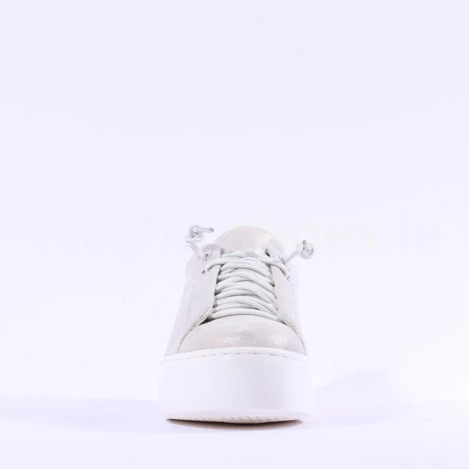 Women Paul Green Super Soft Platform Trainer - Metallic Leather