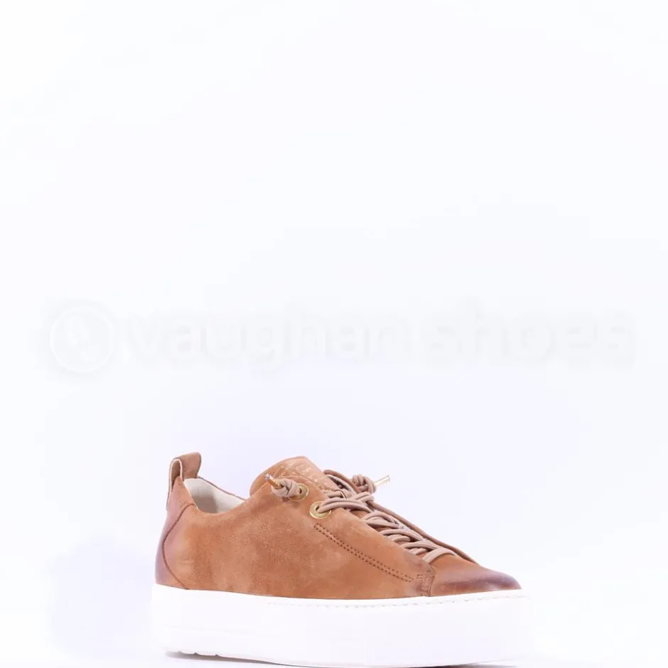 Women Paul Green Super Soft Platform Trainer - Tan Suede
