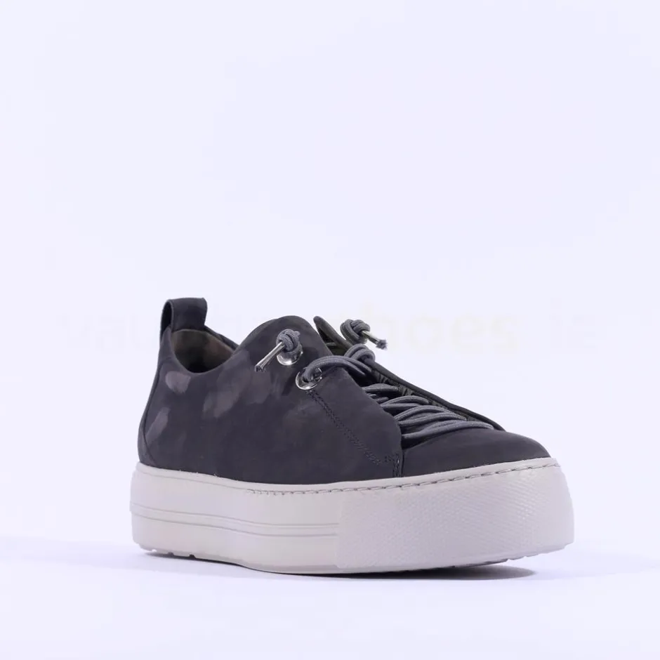 Women Paul Green Super Soft Platform Trainer - Grey Nubuck