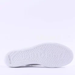 Women Paul Green Super Soft Platform Trainer - White Gold Leather