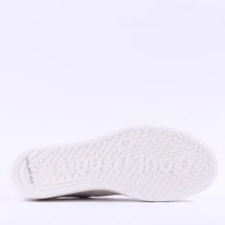 Women Paul Green Super Soft Platform Trainer - Ivory Gold Leather
