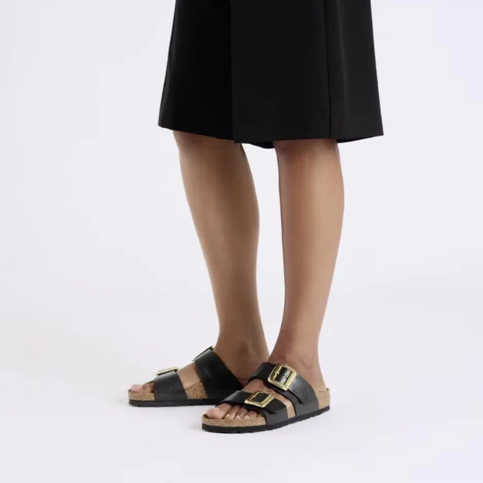 Women Birkenstock Sydney Cushion Buckle Bf - Graceful Licorice