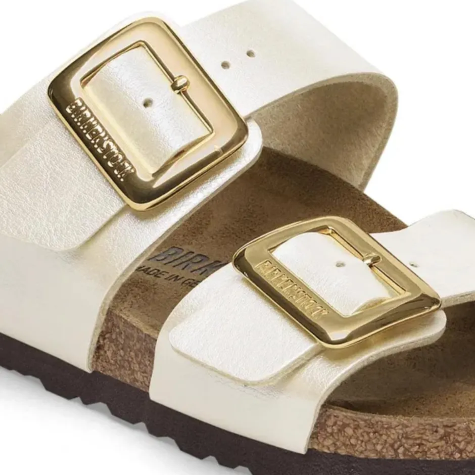 Women Birkenstock Sydney Cushion Buckle Bf - Graceful Pearl White