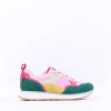 Women Tamaris Taja Multicolour Trainer - Pink Green