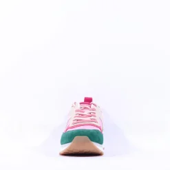Women Tamaris Taja Multicolour Trainer - Pink Green