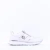 Women Tamaris Taja Side Zip Sparkle Trainer - White Silver