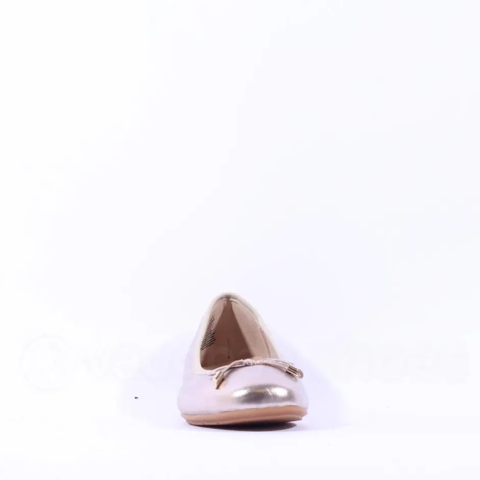 Women Tamaris Tali Pomp With Bow Detail - Light Gold