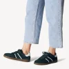 Women Tamaris Tati T Toe Laced Low Trainer - Green