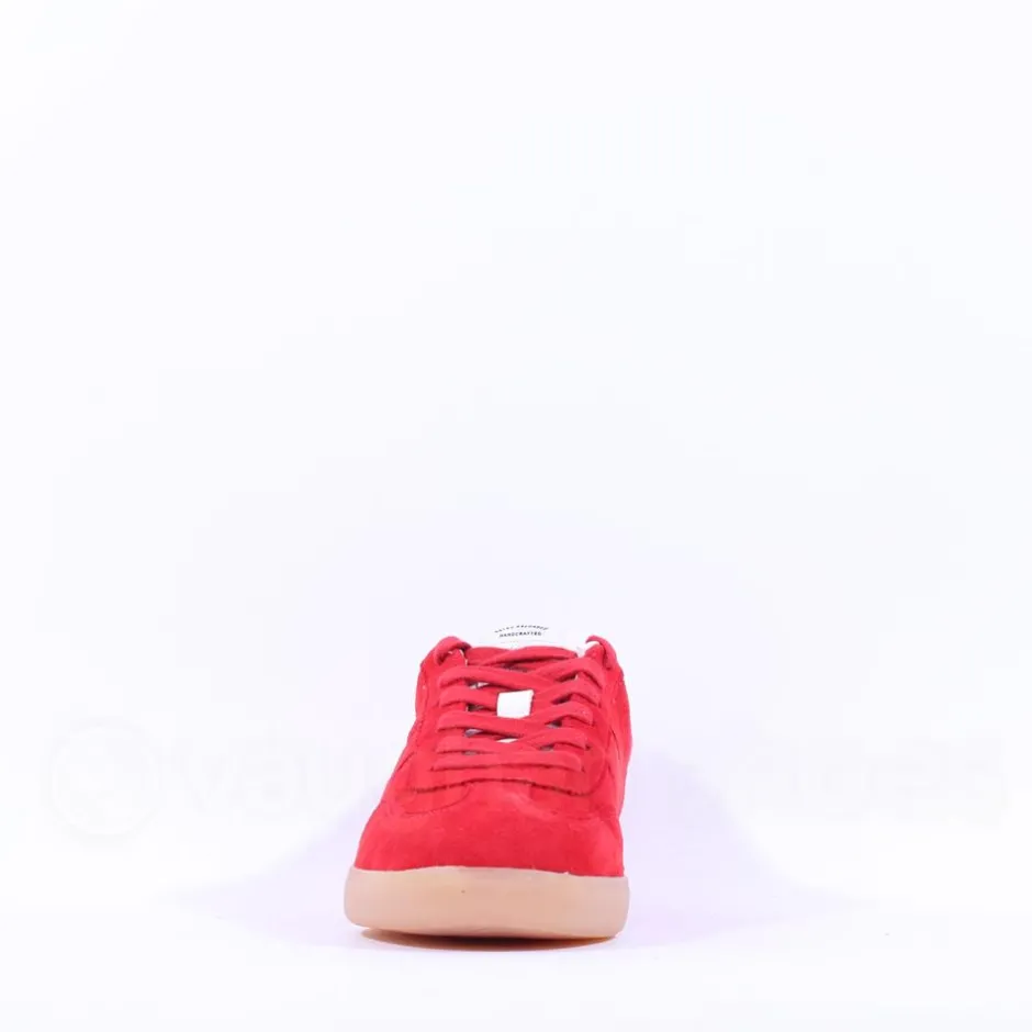Women Tamaris Tati T Toe Laced Low Trainer - Red