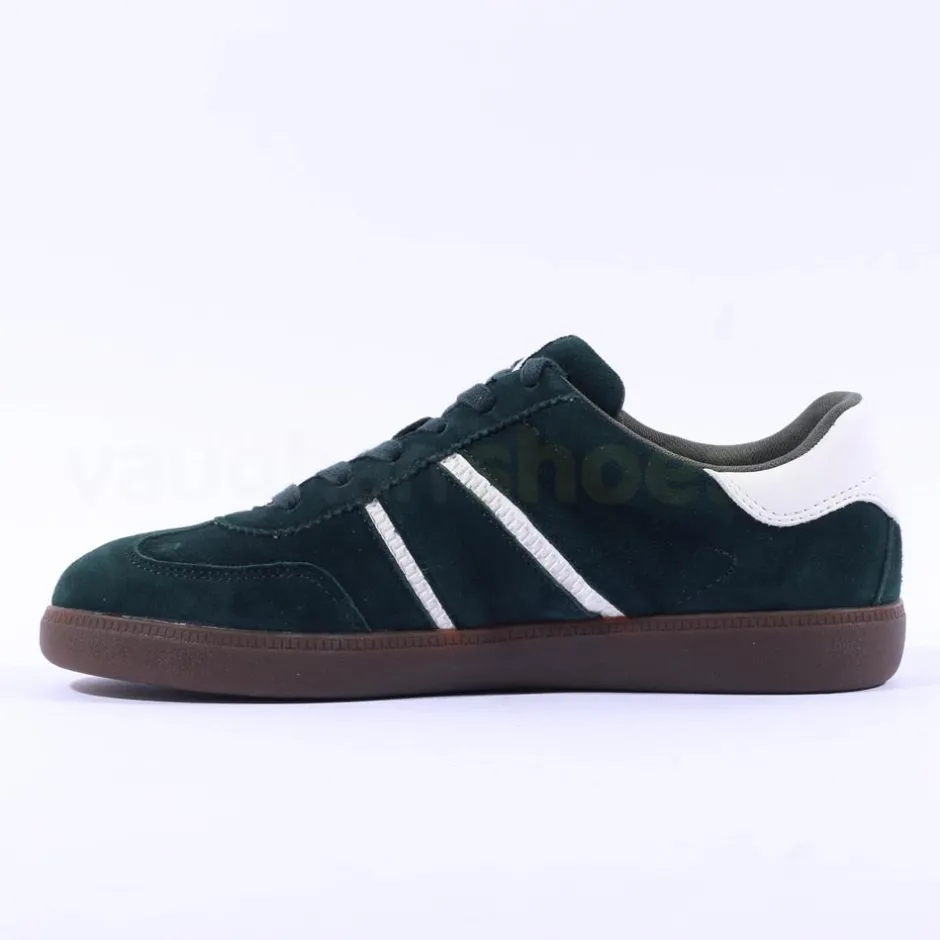 Women Tamaris Tati T Toe Laced Low Trainer - Green