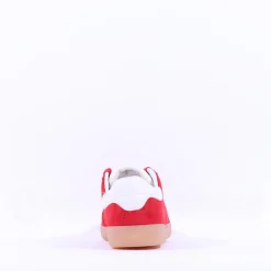 Women Tamaris Tati T Toe Laced Low Trainer - Red