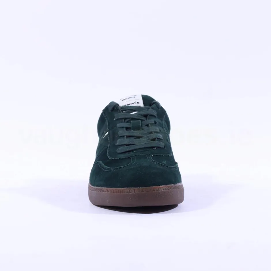 Women Tamaris Tati T Toe Laced Low Trainer - Green