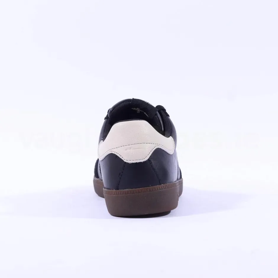 Women Tamaris Tati T Toe Laced Low Trainer - Black Combi