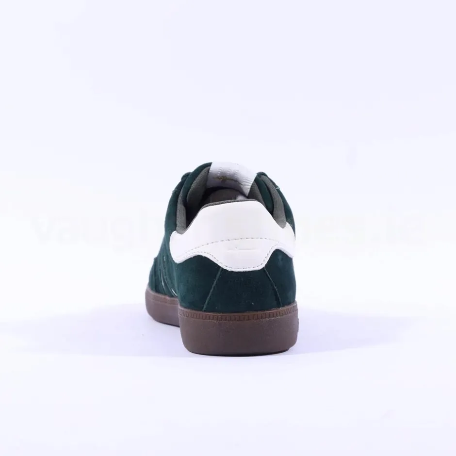 Women Tamaris Tati T Toe Laced Low Trainer - Green