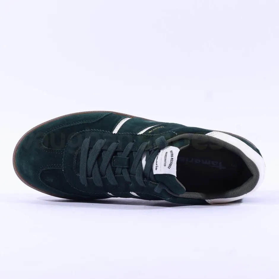 Women Tamaris Tati T Toe Laced Low Trainer - Green